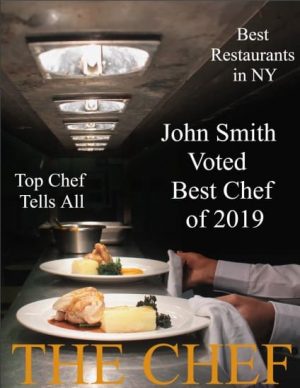 magazine cover for chefs or restaurants