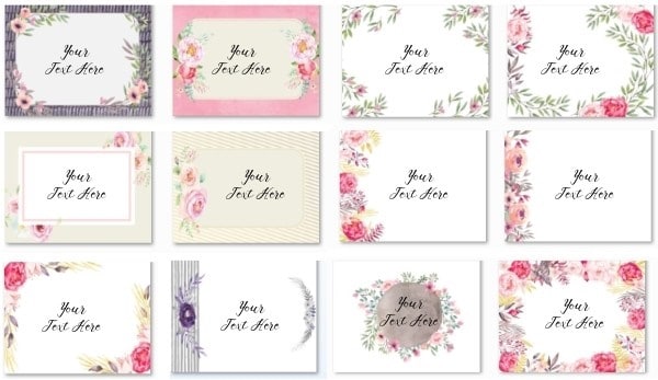 A selection of free printable floral backgrounds