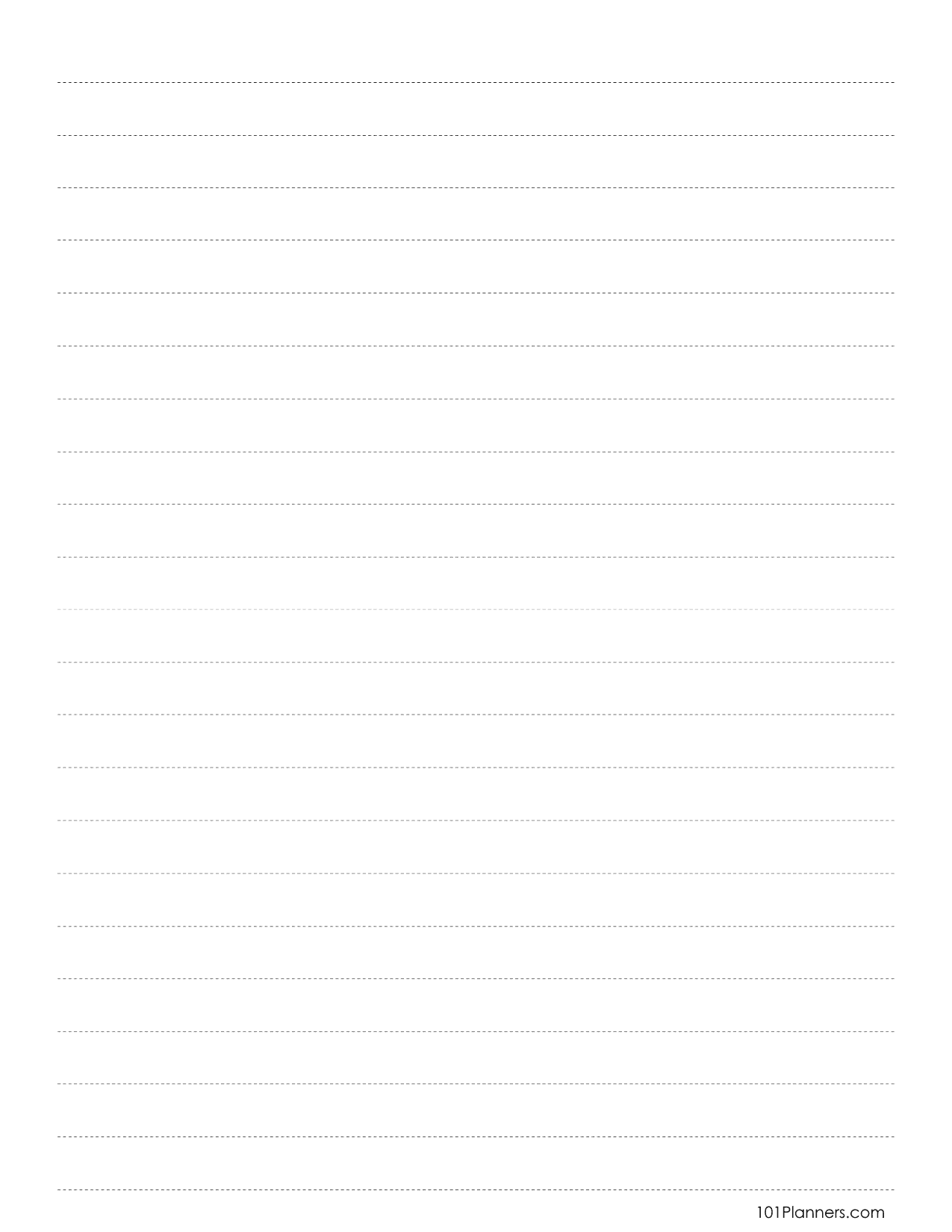 Lined Paper Templates - Download Printable PDF