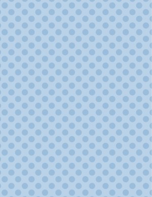 light blue polka dot background