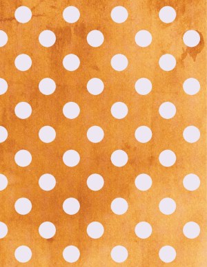 orange polka dot background