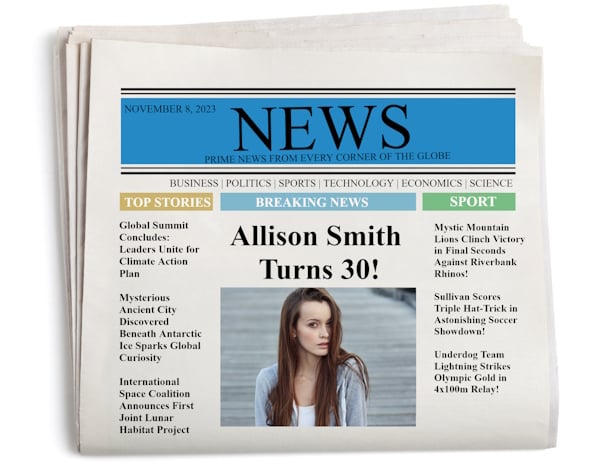 FREE Fake News Generator wcyear Newspaper Generator with Photo