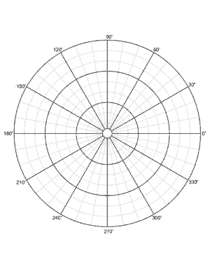 Polar graph paper - 10 circles