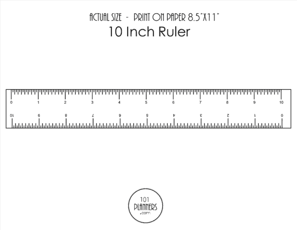 10 inch ruler