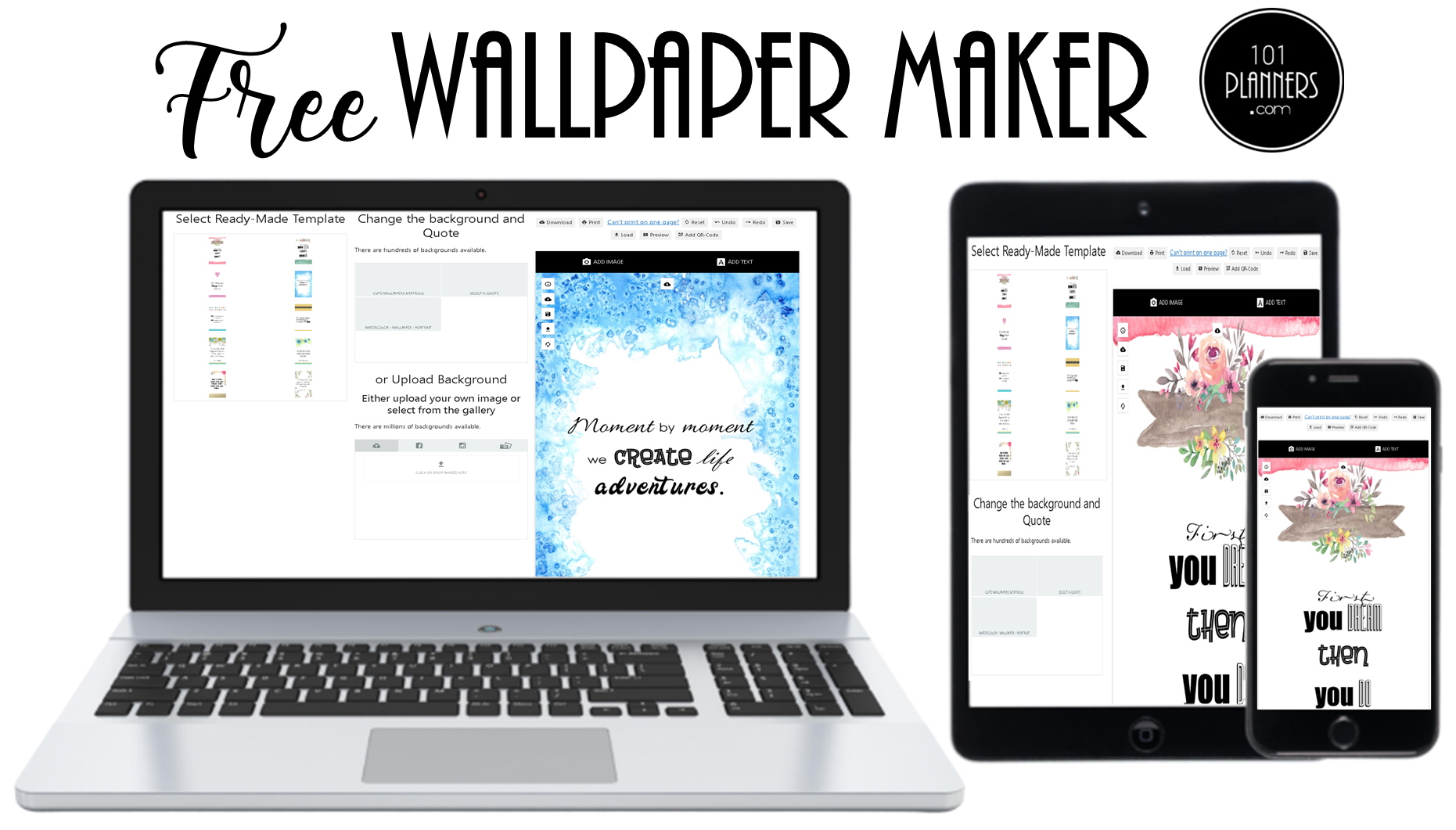 Free Wallpaper Maker | Customize Online | Instant Download