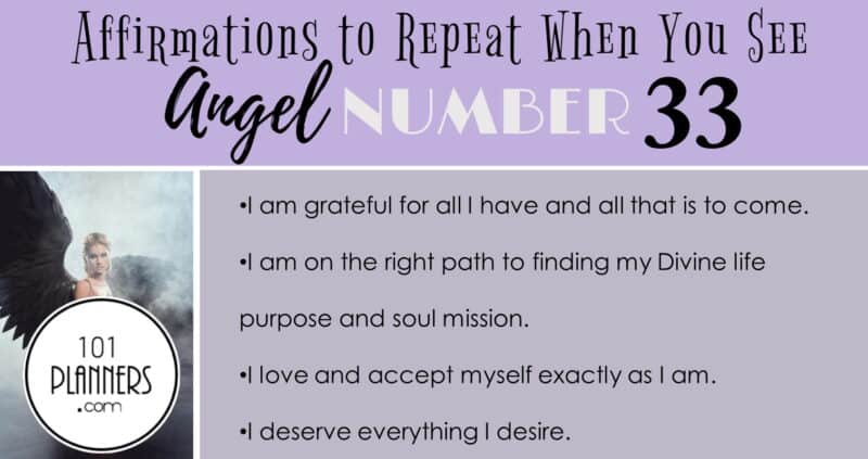 angel number 33 - affirmations