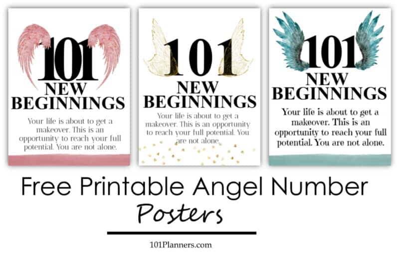 101 angel number chart
