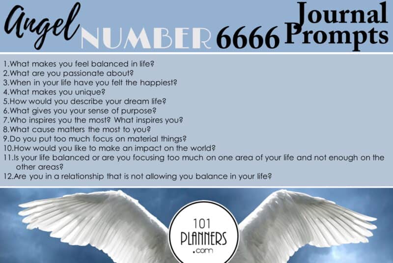 angel number 6666 - journal prompts