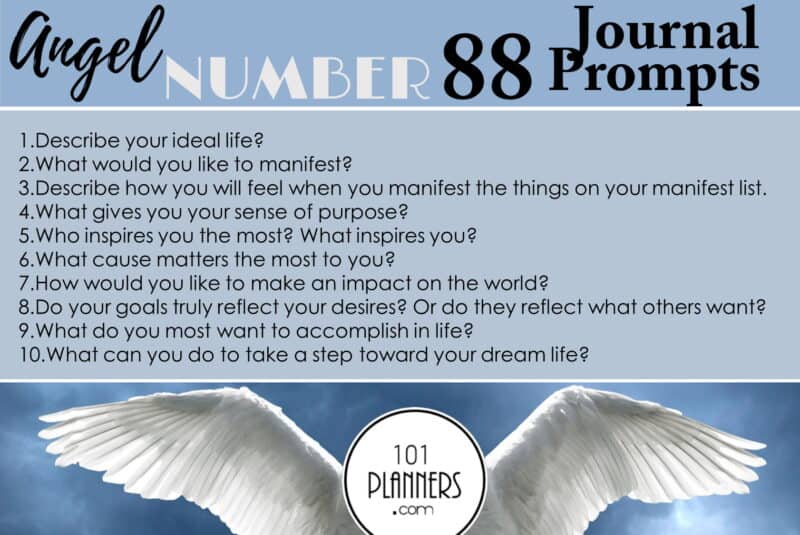 angel number 88 - journal prompts