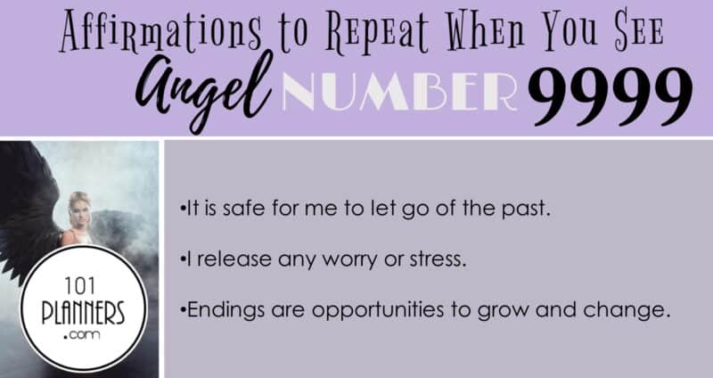 angel number 9999 - affirmations