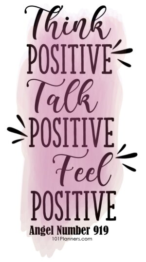 Think positive thoughts talk positive feel positive