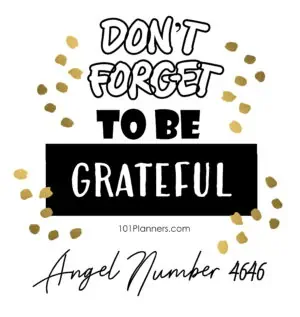 4646 angel number - gratitude