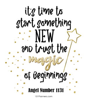 1131 angel number - new beginnings