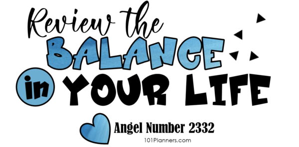 2332 angel number - balance