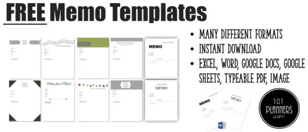 memo templates