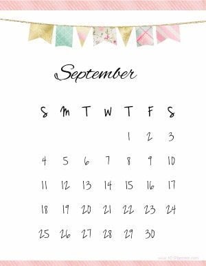 Free Printable September 2020 Calendar | Customize Online