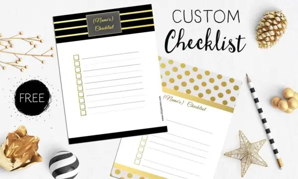 custom checklist