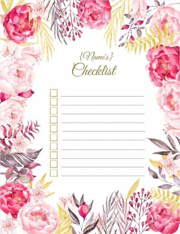 FREE  Printable  To Do List Print  or Use Online Access 