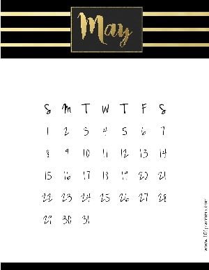 Free Printable May 2021 Calendar | Customize Online