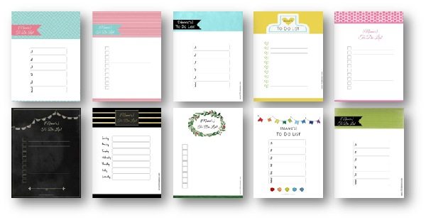 Editable To Do List Template from www.101planners.com
