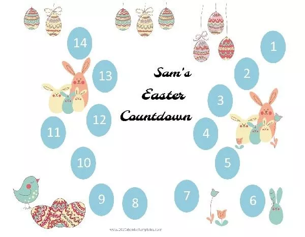 countdown to Easter