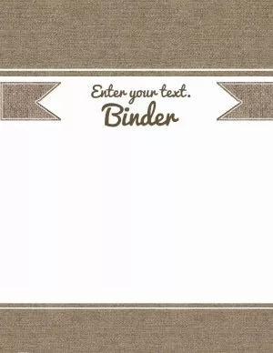 Free printable binder cover template