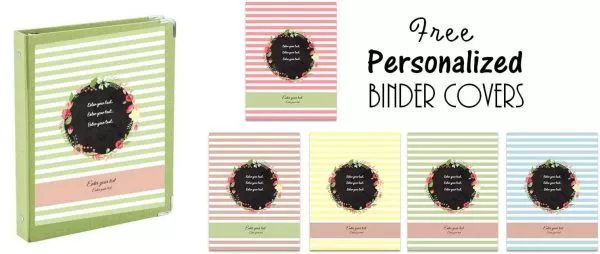 Free printable binder covers