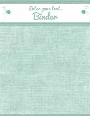 pretty binder cover