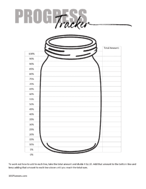 mason jar progress tracker