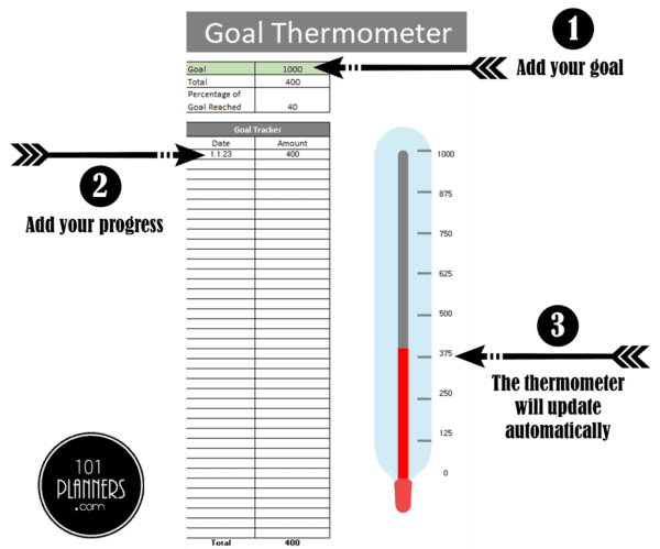 goal thermometer