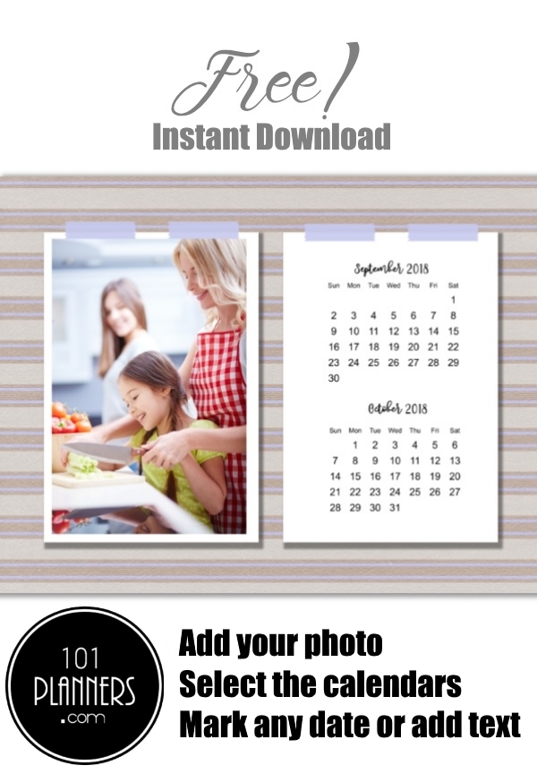Free Printable Photo Calendar