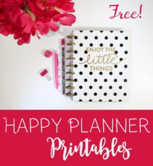 Happy planner printables