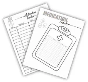 FREE Printable Medication Log Sheet | Instant download