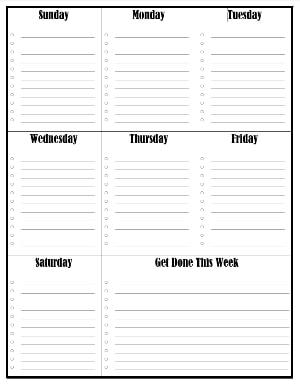 Basic Checklist Template from www.101planners.com