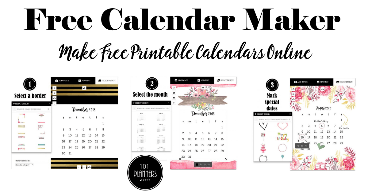Free Calendar Maker 2022 Free Calendar Maker With 101 Custom Calendar Templates