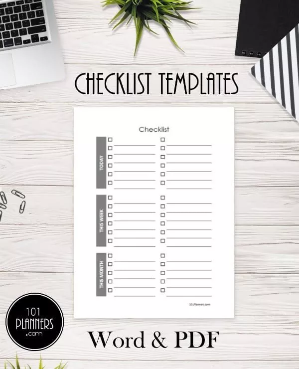 checklist templates