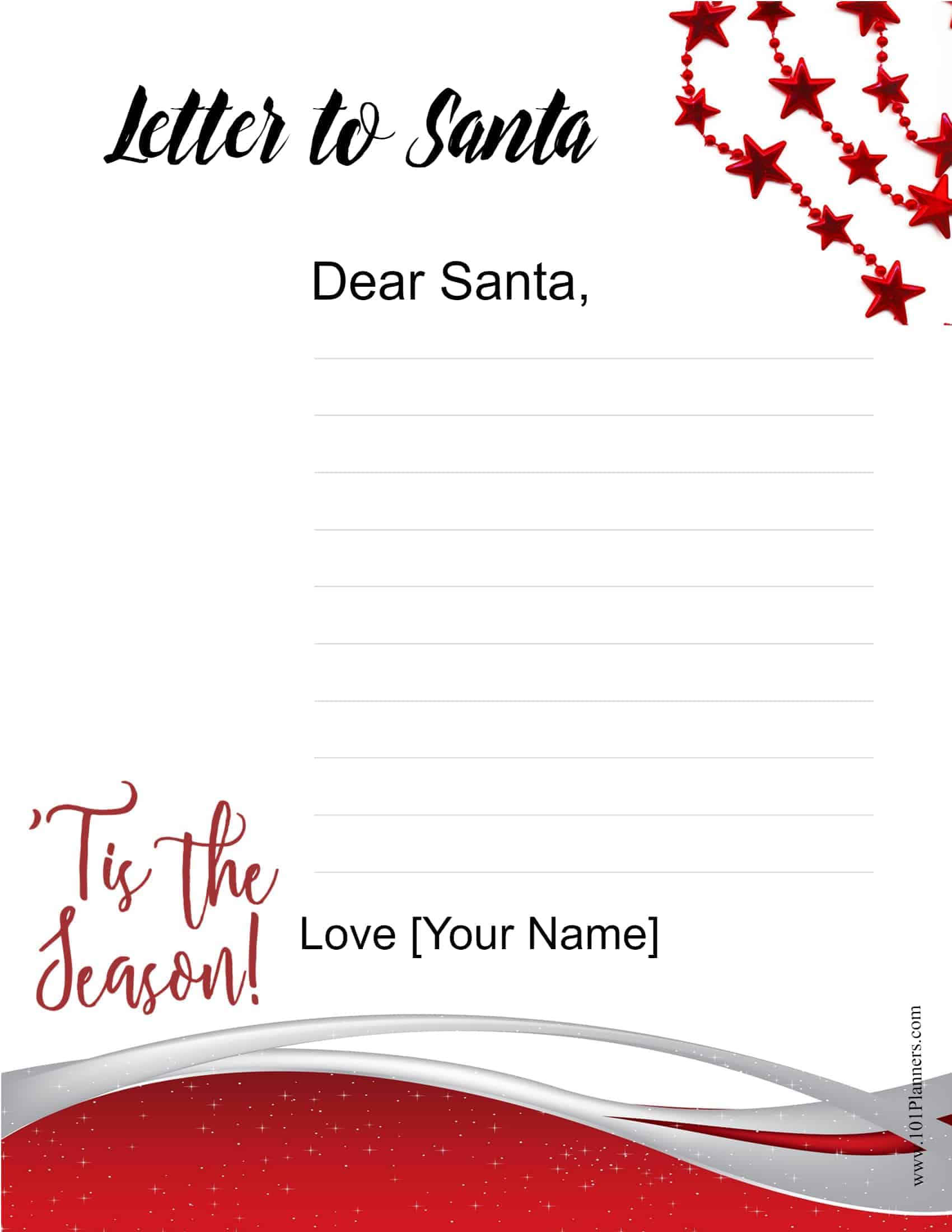 Template Letter From Santa
