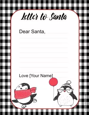 Make a letter to send to Santa
