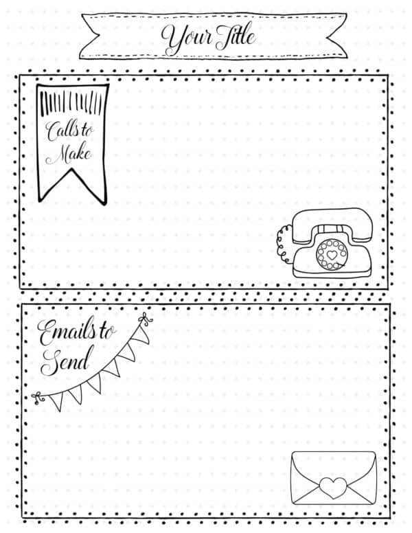 Free Bullet Journal Template | Use our App to Customize