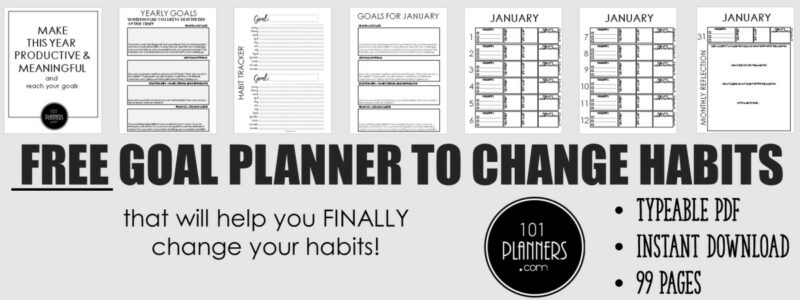 habit tracker planner