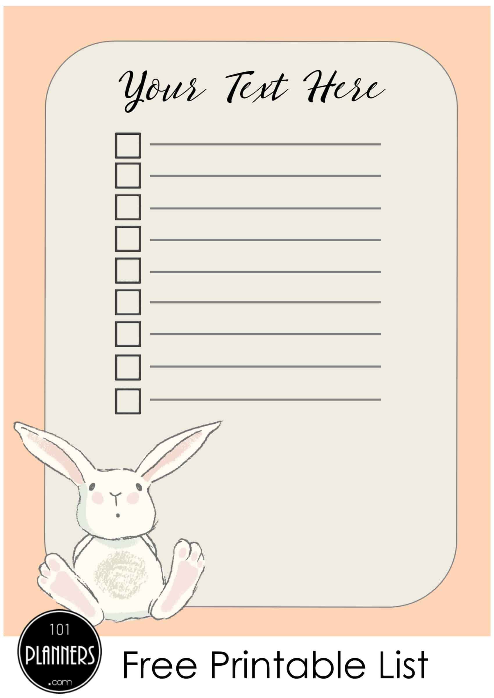 FREE Cute To-Do List | Many Designs | Print at Home