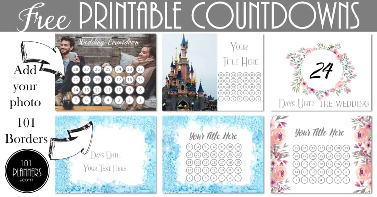 FREE Printable Countdown Calendar Template | Customize Online