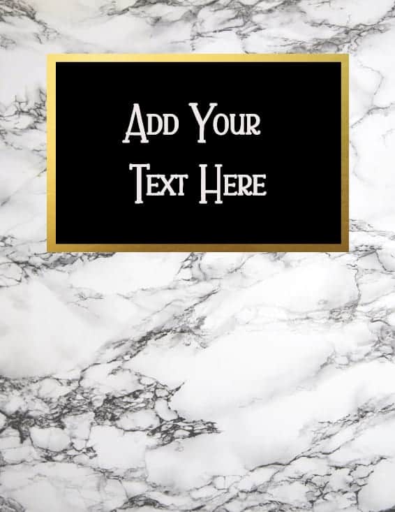 Free Marble Binder Cover That Can Be Customized Online