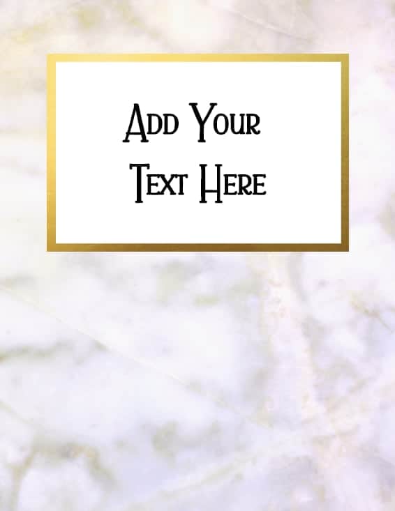 FREE Marble Binder Cover that can be Customized Online