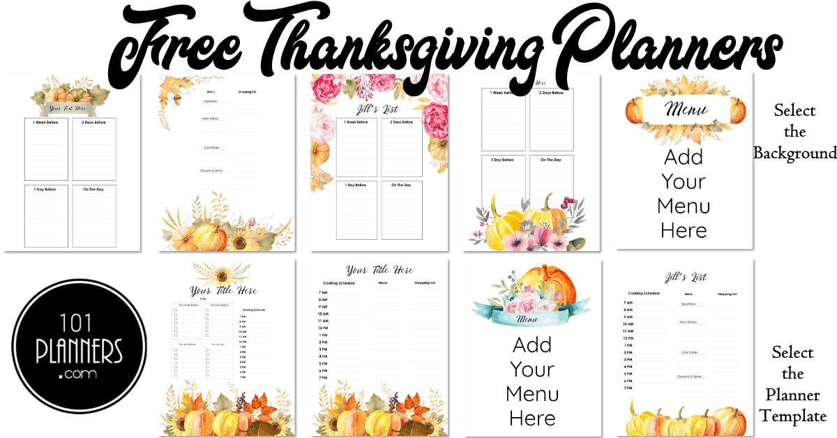 FREE Thanksgiving Planner