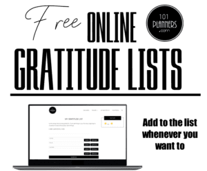 online gratitude list