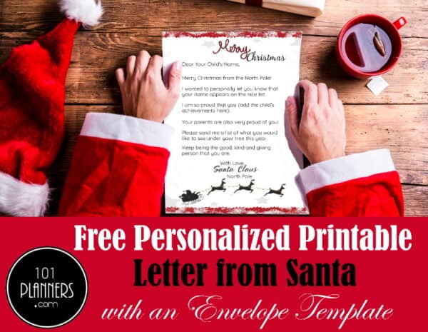 free-personalized-printable-letter-from-santa-to-your-child for Free Printable Christmas Envelopes From Santa FREE Personalized Printable Letter from Santa to Your Child for Free Printable Christmas Envelopes From Santa