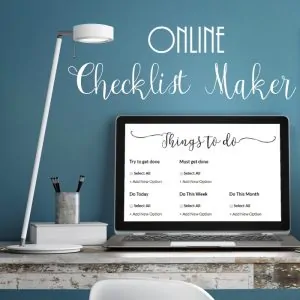 Online checklist maker