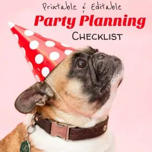 Party planning checklist