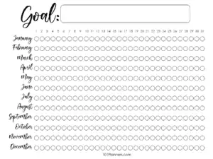 Yearly Goal Tracker